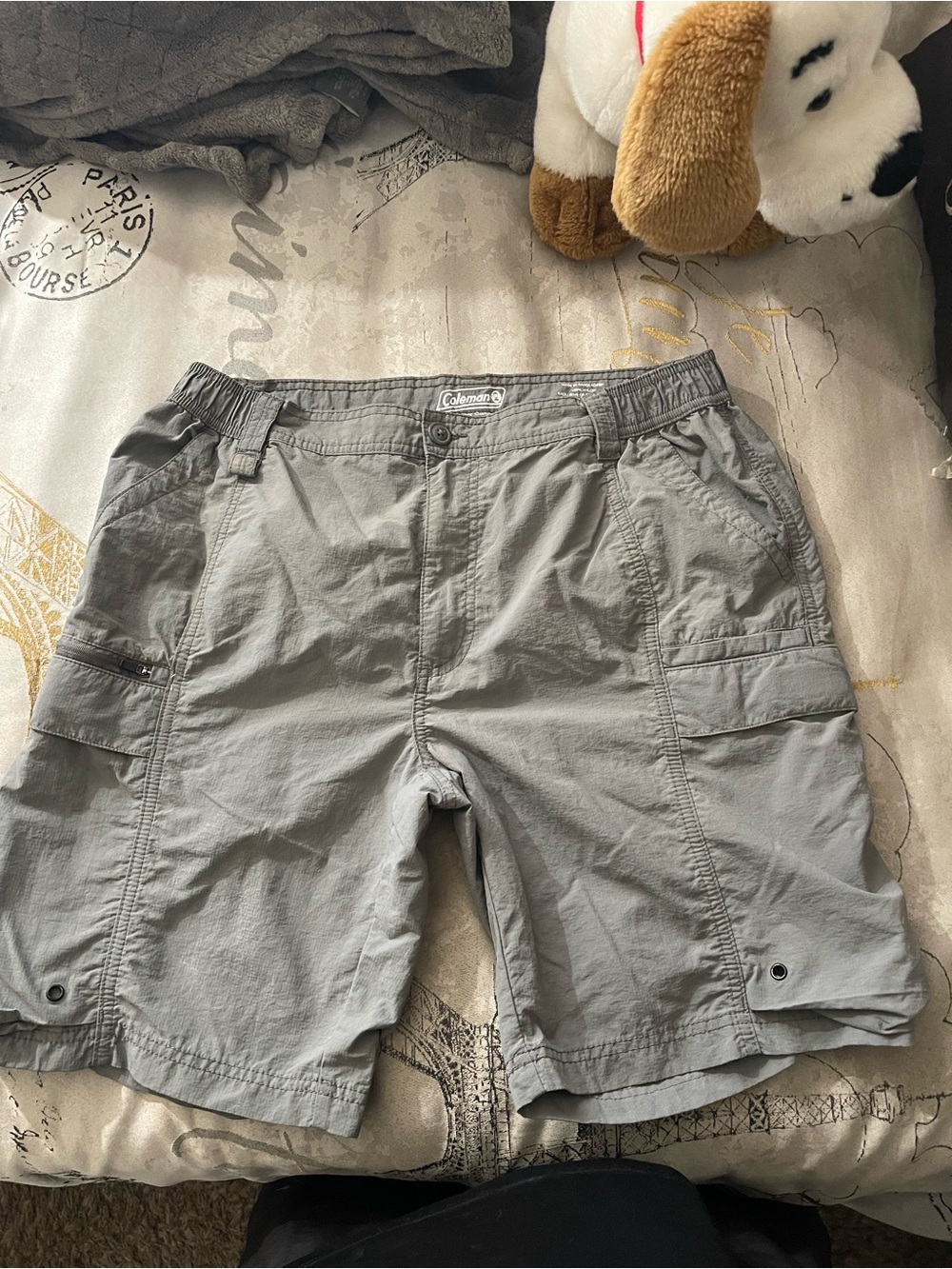 Light Gray Men's Cargo Shorts